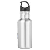 Niedliches blaues Monster-LKW-Cartoon Edelstahlflasche (Rückseite)