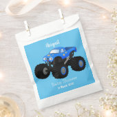 Niedliches blaues Monster-LKW-Cartoon Geschenktütchen (Ausgeschnitten)
