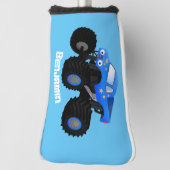 Niedliches blaues Monster-LKW-Cartoon Golf Headcover (Rotieren 90)