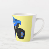 Niedliches blaues Monster-LKW-Cartoon Milchtasse (Rechts)