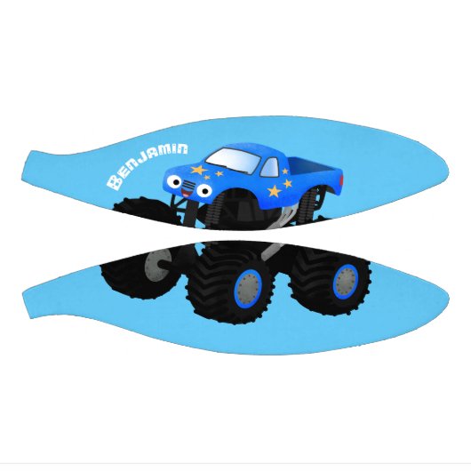 Niedliches blaues Monster-LKW-Cartoon Mini Basketball (Panele)