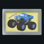 Niedliches blaues Monster-LKW-Cartoon Rechteckige Gürtelschnalle<br><div class="desc">Dieser niedliche blaue Monster-LKW ist bereit zum Rennsport. High Oktanrennwagen Spaß gezeichnet in fröhlichem Cartoon Stil!</div>