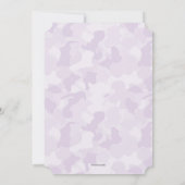 Niedliches Blaues oder rosa Footprint Gender Revea Einladung (Rückseite)