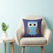Niedliches blaues Owl Kids Kissen Kissen Kissen (Stuhl )