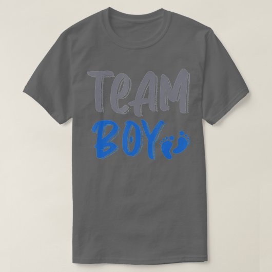 Niedliches blaues Team Boy-Geschlecht offenbart Pa T-Shirt (Design vorne)