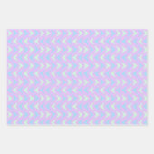 Niedliches blaues und Lila geometrisches Dreiecksm Geschenkpapier Set (Vorderseite 2)