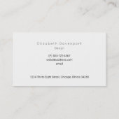 Niedliches blaues und rosa Wasserfarbenmuster Visitenkarte (Rückseite)