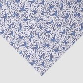 Niedliches blaues Vogel-Muster Seidenpapier (Ausschnitt)