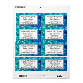 Niedliches blaugrünes weißes Versandschild (Vorne)