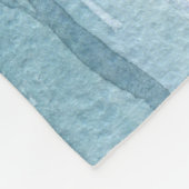 Niedliches Blauwal-Aquarellbild Fleecedecke (Ecke)