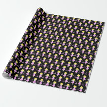 Niedliches blondes Ballerina Wrapping Paper