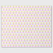 Niedliches blondes Ballerina Wrapping Paper Geschenkpapier (Flach)