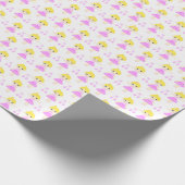Niedliches blondes Ballerina Wrapping Paper Geschenkpapier (Ecke)