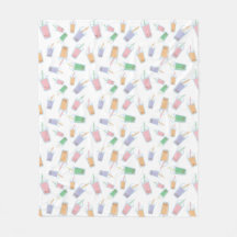 Niedliches Blubble Tee Muster Pastellfarben Soft C