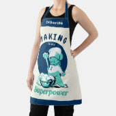 Niedliches Blue Baking ist meine Supermacht mit Na Schürze (InSitu)