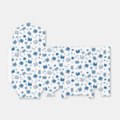 Niedliches Blue Book and Reading Pattern Geschenkschachtel (Ungefaltet)