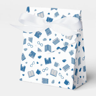Niedliches Blue Book and Reading Pattern Geschenkschachtel
