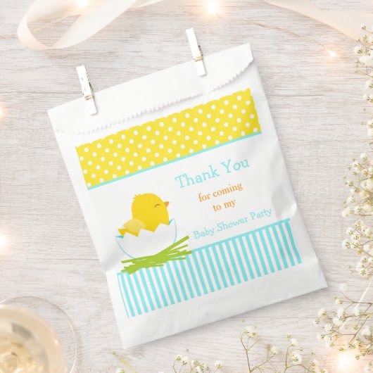 Niedliches Blue Boy Chick Dusche Party Geschenktütchen (Ausgeschnitten)