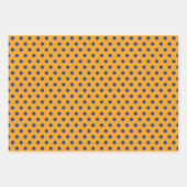 Niedliches Blue Dog Paws Wrapping Paper Set 3 Geschenkpapier Set (Vorderseite 3)