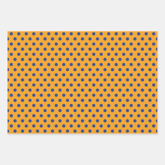 Niedliches Blue Dog Paws Wrapping Paper Set 3 Geschenkpapier Set (Vorderseite 3)