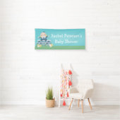 Niedliches Blue Humpty Dumpty Baby Duschbad Party Banner (Insitu)
