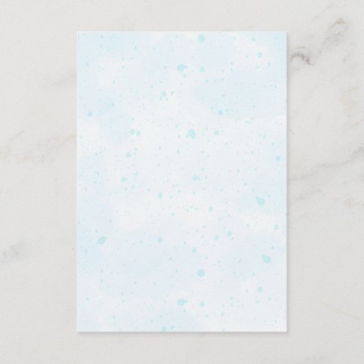 Niedliches Blue Mobile Crib Babybett Windeln Raffe Begleitkarte (Rückseite)