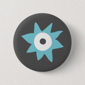 Niedliches Blue Monster Abzeichen Button
