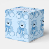 Niedliches Blue Teddy Bär Muster Herz-Gabe Box Geschenkschachtel (Rückseite)
