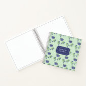 Niedliches Blueberobst Muster Sketch Notizblock (Innenseite)