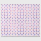 Niedliches Blueberry- & Bow-Musterpapier Geschenkpapier (Flach)