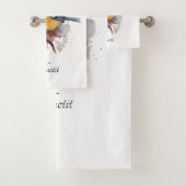 Niedliches Bluetit auf Zweig, Brauch Badhandtuch Set (Insitu)