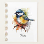 Niedliches Bluetit auf Zweig, Brauch Planer (Vorderseite)