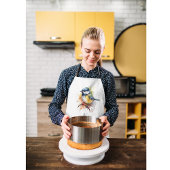 Niedliches Bluetit auf Zweig, Brauch Schürze