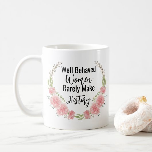 Niedliches Blumenangebot Kaffeetasse (Mit Donut)