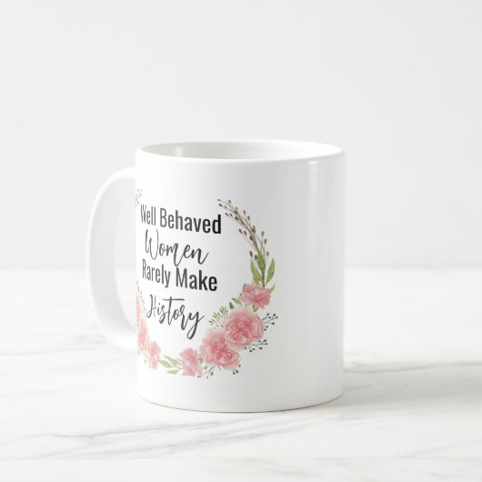 Niedliches Blumenangebot Kaffeetasse (Vorderseite Links)