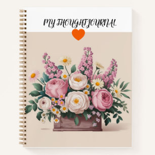 Niedliches Blumenblatt Notizblock