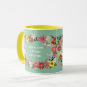 Niedliches Blumenbunny 2 Osterangebote Tasse (Vorderseite Links)
