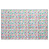 Niedliches Blumeneulen-Hintergrundmuster Stoff (Yard (91,4 cm))