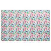 Niedliches Blumeneulen-Hintergrundmuster Stoff (Fat Quarter (45,7 x 55,9 cm))