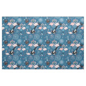 Niedliches Blumenflamingomuster Stoff (Fat Quarter (45,7 x 55,9 cm))
