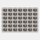 Niedliches Blumengartenfrosch Naturmuster Geschenkpapier Set (Vorderseite 2)