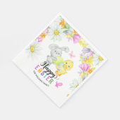 Niedliches Blumengebäck & Kick Ostereier Jagd & Br Serviette (Ecke)