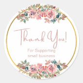 Niedliches Blumengeschäft Runder Aufkleber (Vorderseite)
