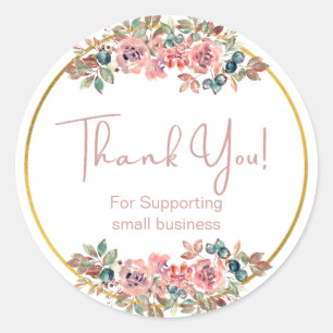 Niedliches Blumengeschäft Runder Aufkleber
