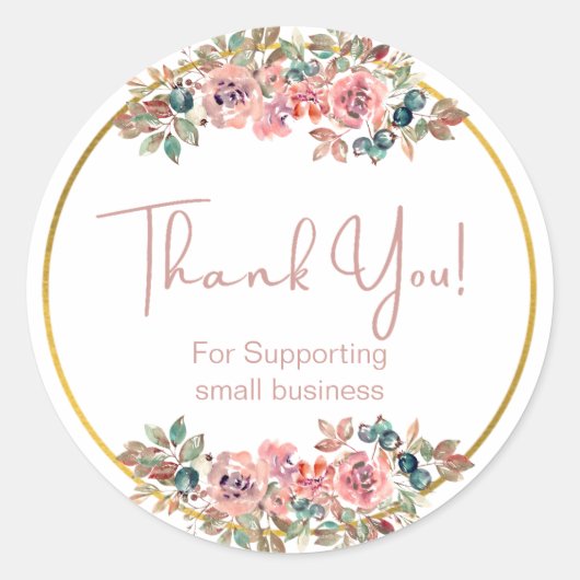Niedliches Blumengeschäft Runder Aufkleber (Vorderseite)