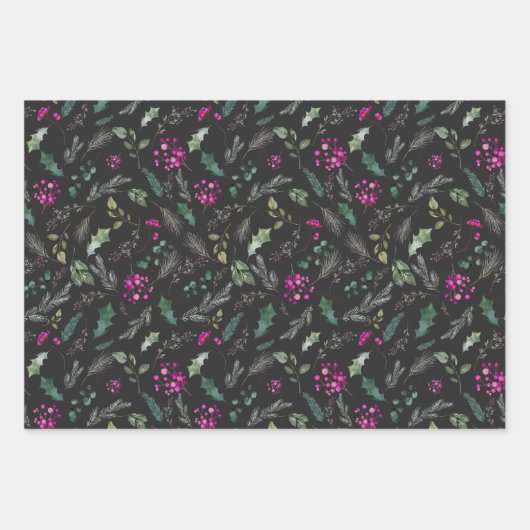 Niedliches Blumengeschenk Geschenkpapier Set (Vorderseite 3)