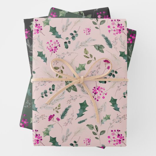 Niedliches Blumengeschenk Geschenkpapier Set (Beispiel)