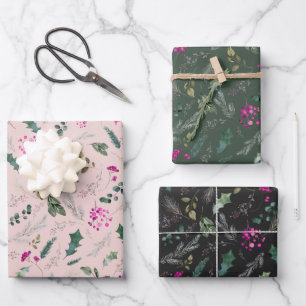 Niedliches Blumengeschenk Geschenkpapier Set