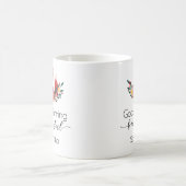Niedliches Blumenguter Morgen-Skript Fox Kaffeetasse (Mittel)