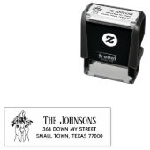 Niedliches Blumenhühnchen Permastempel (Beispiel)